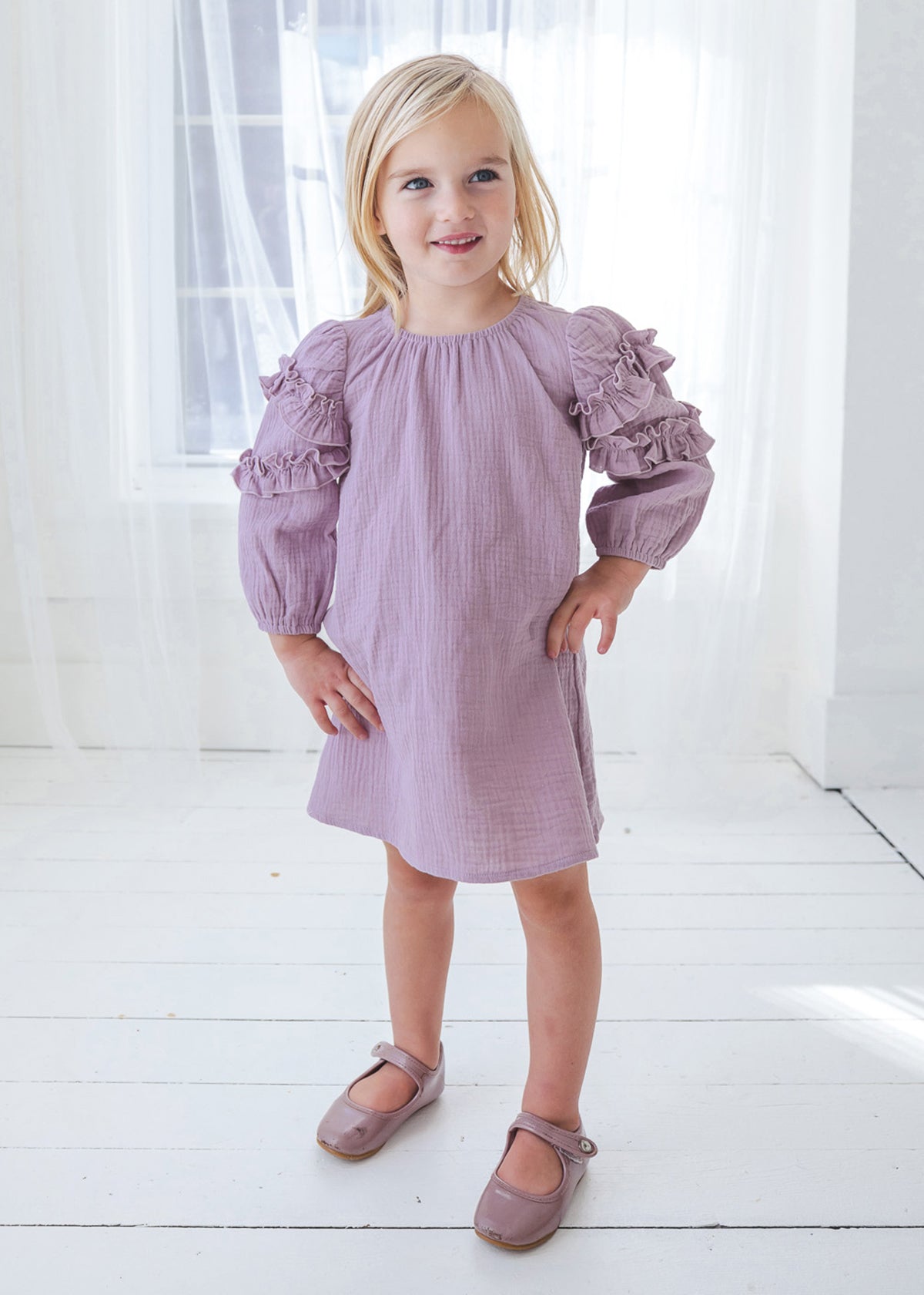 Lavender Dew Cotton Gauze Dress – Mabel + Honey